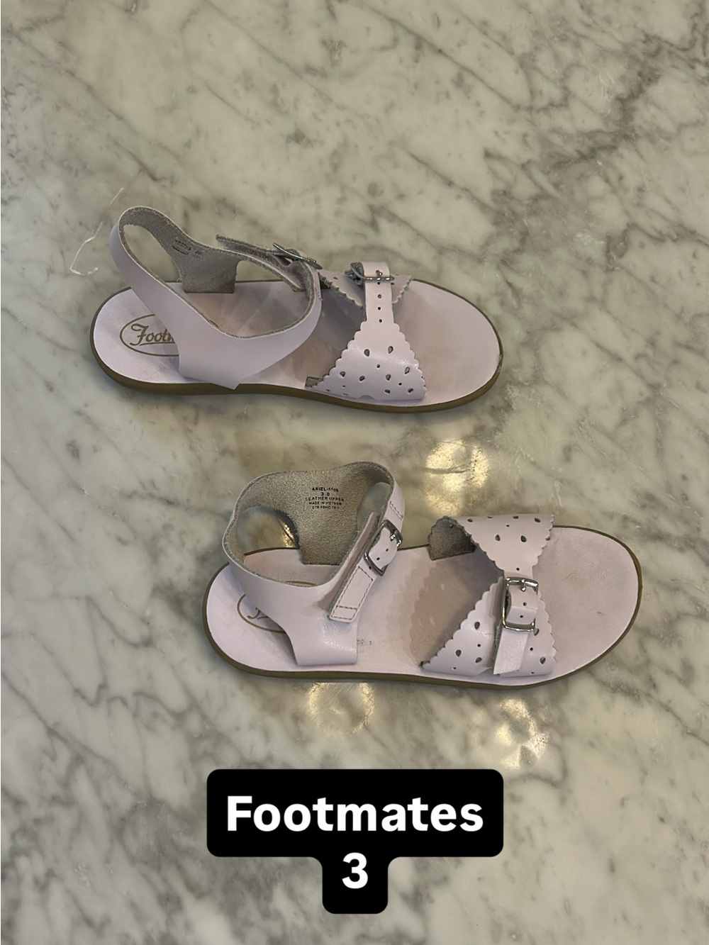 FootMates Girls Light lilac Buckle Sandals